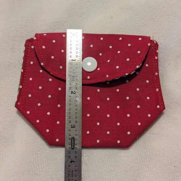 NWT Handmade Coin Purse - Cherries, gingham, and lattice - OOAK - Picture 3 of 4